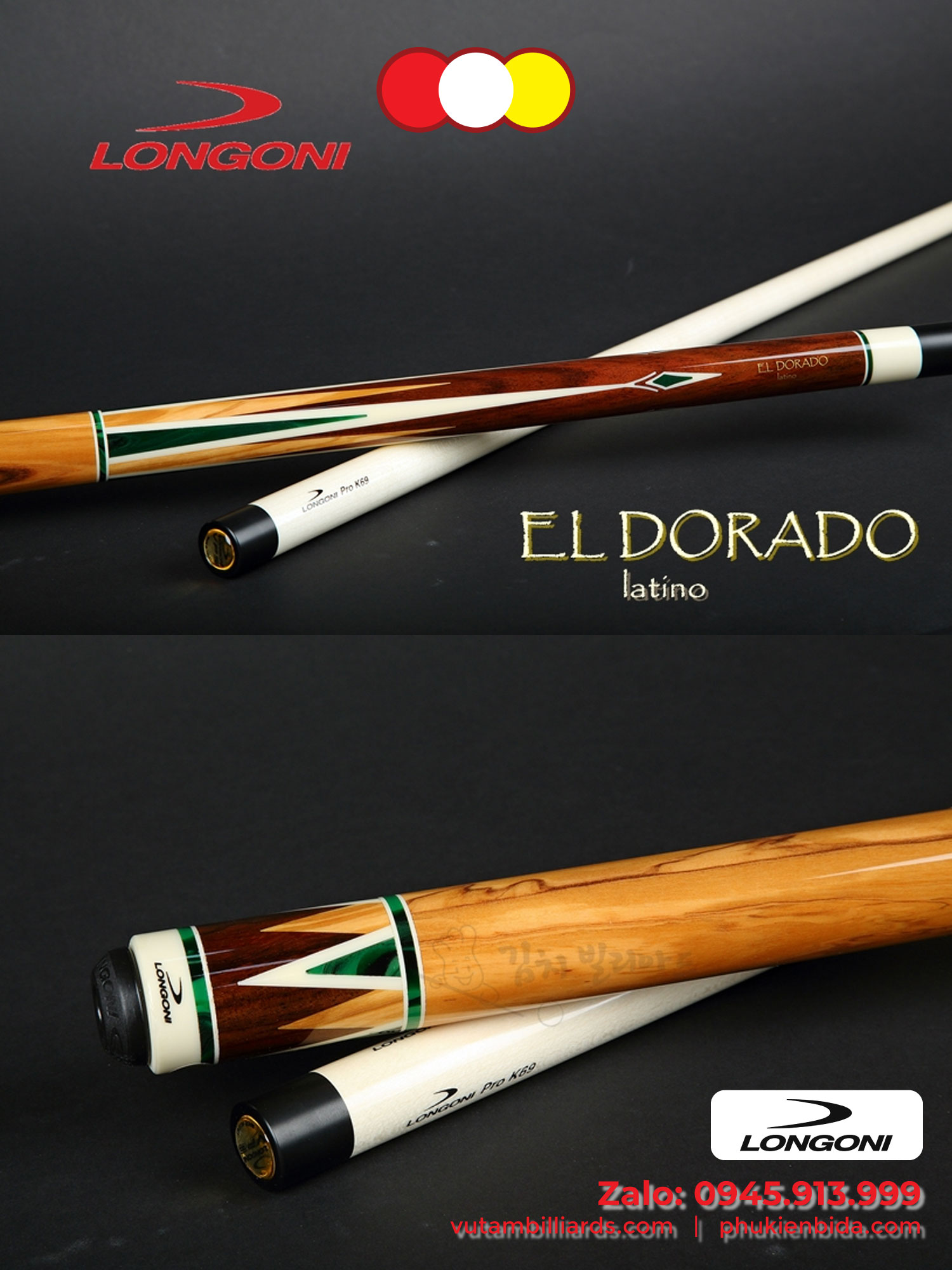 Cơ Bida 3 Băng Longoni Eldorado - Ảnh 15